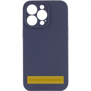 Чохол Silicone Case Full Camera Protective (AA) NO LOGO для Apple iPhone 16e / 17e (6.1") Темно-синій / Midnight blue