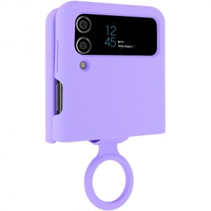 Чехол Foldables Silicone Cover Lakshmi (AAA) для Samsung Galaxy Z Flip4 Сиреневый / Dasheen