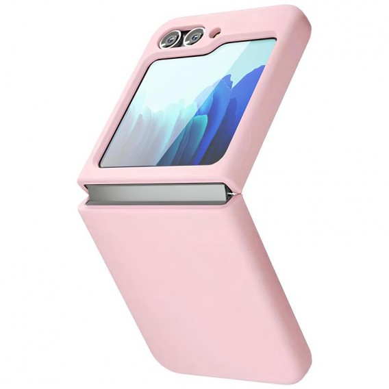 Чехол Foldables Silicone Cover Lakshmi (AAA) для Samsung Galaxy Z Flip5 Розовый / Pink Sand