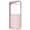 Чехол Foldables Silicone Cover Lakshmi (AAA) для Samsung Galaxy Z Flip5 Розовый / Pink Sand