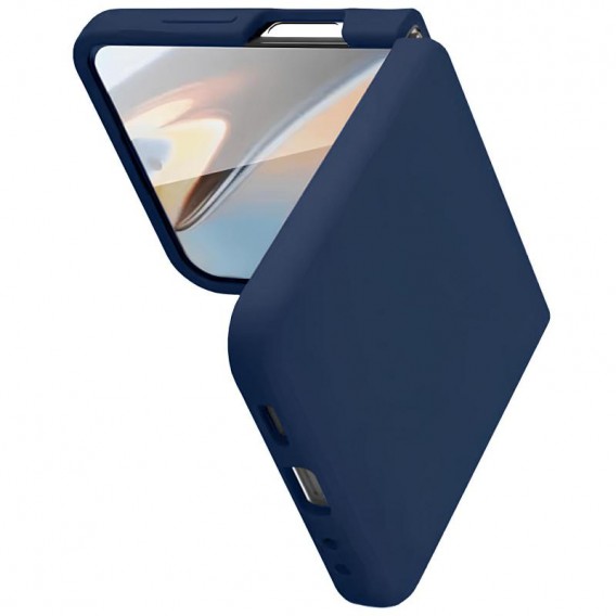Чохол Foldables Silicone Cover Lakshmi (AAA) для Samsung Galaxy Z Flip5 Темно-синій / Midnight blue