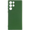 Чехол Silicone Cover Ummi Lakshmi Full Camera (AA) для Samsung Galaxy S24 Ultra Зеленый / Dark green