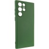Чехол Silicone Cover Ummi Lakshmi Full Camera (AA) для Samsung Galaxy S24 Ultra Зеленый / Dark green