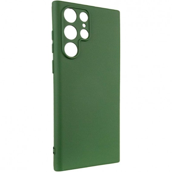 Чехол Silicone Cover Ummi Lakshmi Full Camera (AA) для Samsung Galaxy S24 Ultra Зеленый / Dark green
