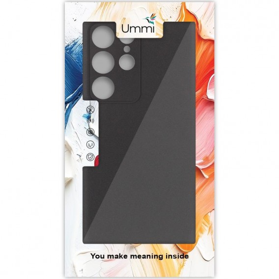 Чехол Silicone Cover Ummi Lakshmi Full Camera (AA) для Samsung Galaxy S24 Ultra Черный / Black