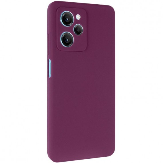 Чохол Silicone Cover Ummi Lakshmi Full Camera (AA) для Xiaomi Poco X5 Pro 5G Бордовий / Marsala