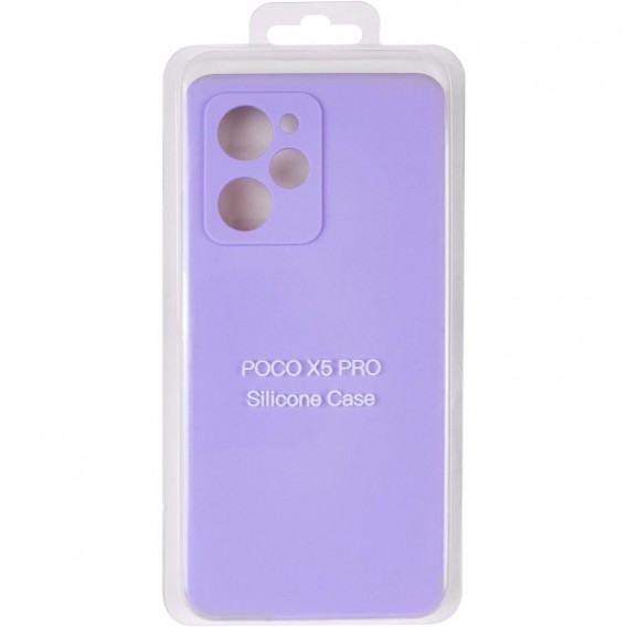 Чохол Silicone Cover Ummi Lakshmi Full Camera (AA) для Xiaomi Poco X5 Pro 5G Бузковий / Dasheen