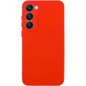 Чехол TPU GETMAN Liquid Silk Full Camera для Samsung Galaxy S23+ Красный / Red
