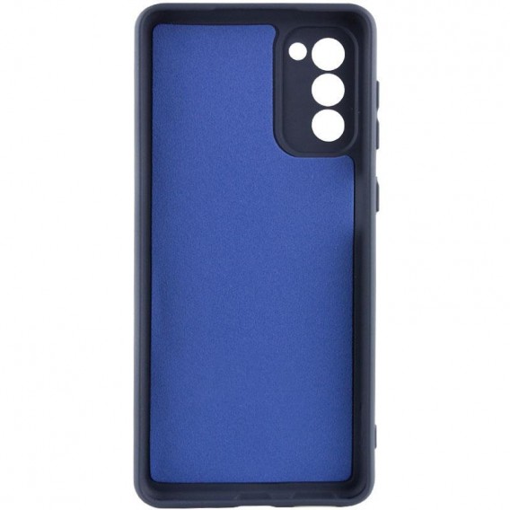 Чехол TPU GETMAN Liquid Silk Full Camera для Samsung Galaxy S23+ Синий / Midnight Blue