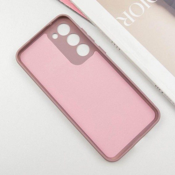 Чохол TPU GETMAN Liquid Silk Full Camera для Samsung Galaxy S23+ Рожевий / Pink Sand