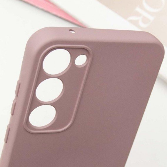 Чохол TPU GETMAN Liquid Silk Full Camera для Samsung Galaxy S23+ Рожевий / Pink Sand
