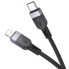 Дата кабель Hoco X109 Energy silicone Type-C to Lightning (3m) Black