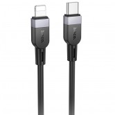 Дата кабель Hoco X109 Energy silicone Type-C to Lightning (2m) Black