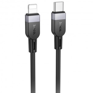 Дата кабель Hoco X109 Energy silicone Type-C to Lightning (2m) Black