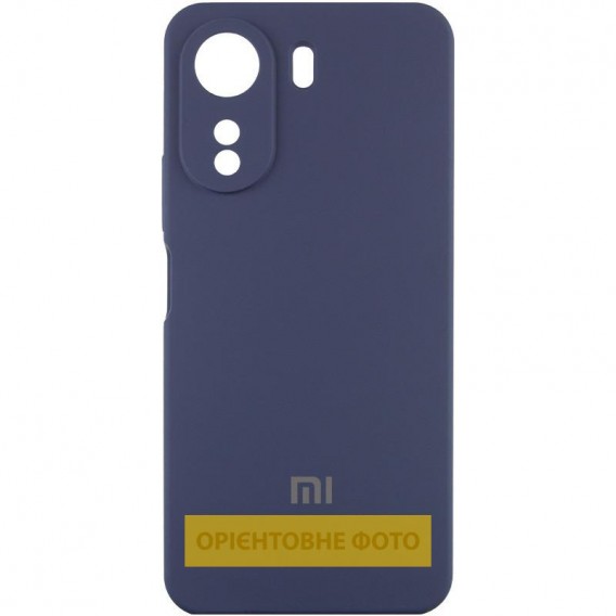 Чохол Silicone Cover Lakshmi Full Camera (AAA) with Logo для Xiaomi Redmi 15C (EU) Темно-синій / Midnight blue