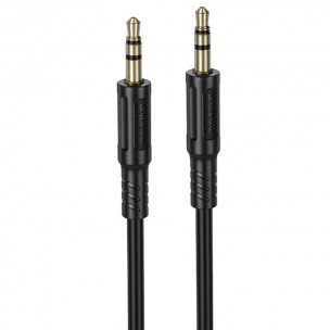 Аудіо кабель Aux Borofone BL25 Nice (1m) Black Аудіо кабель Aux Borofone BL25 Nice (1m) Black