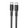 Дата кабель Borofone BX116 Certain Type-C to Type-C 60W (1m) Black