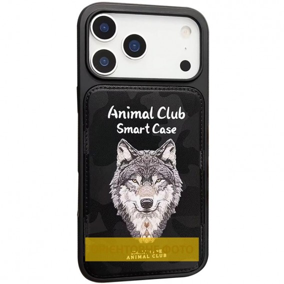 TPU+PC чохол Animal Club для Apple iPhone 16 (6.1") Black