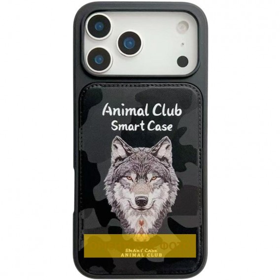 TPU+PC чехол Animal Club для Apple iPhone 16 (6.1 дюйма) Black