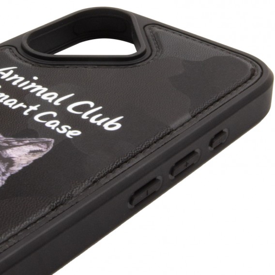 TPU+PC чехол Animal Club для Apple iPhone 16 (6.1 дюйма) Black TPU+PC чехол Animal Club для Apple iPhone 16 (6.1 дюйма) Black