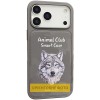 TPU+PC чехол Animal Club для Apple iPhone 16 (6.1 дюйма) Titanium Gray