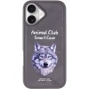 TPU+PC чехол Animal Club для Apple iPhone 16 (6.1 дюйма) Titanium Gray