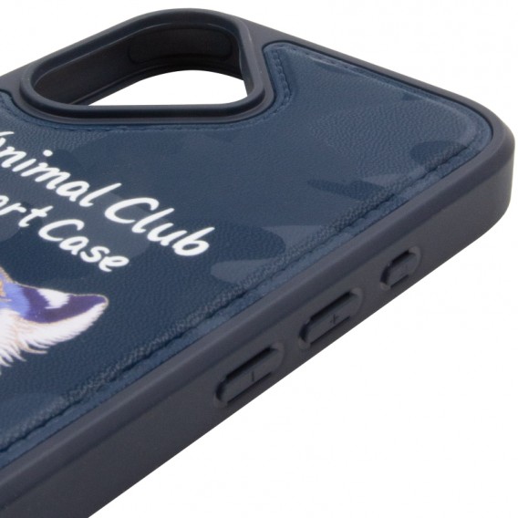 TPU+PC чехол Animal Club для Apple iPhone 16 (6.1 дюйма) Royal Blue TPU+PC чехол Animal Club для Apple iPhone 16 (6.1 дюйма) Royal Blue