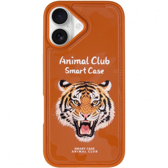 TPU+PC чехол Animal Club для Apple iPhone 16 (6.1 дюйма) Chocolate Brown TPU+PC чехол Animal Club для Apple iPhone 16 (6.1 дюйма) Chocolate Brown
