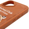 TPU+PC чехол Animal Club для Apple iPhone 16 (6.1 дюйма) Chocolate Brown