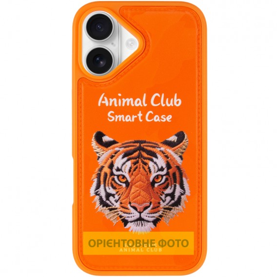 TPU+PC чехол Animal Club для Apple iPhone 16 (6.1 дюйма) Hermes Orange TPU+PC чехол Animal Club для Apple iPhone 16 (6.1 дюйма) Hermes Orange