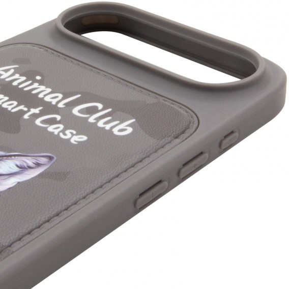 TPU+PC чехол Animal Club для Apple iPhone 17 Air (6.5 дюйма) Titanium Gray