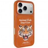 TPU+PC чехол для iPhone 18 Pro / iPhone 17 Pro Animal Club Chocolate Brown