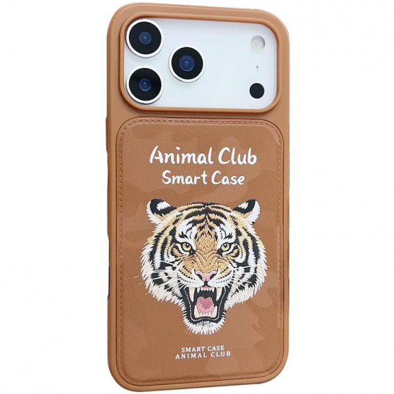 TPU+PC чохол Animal Club для Apple iPhone 17 Pro (6.3") Chocolate Brown