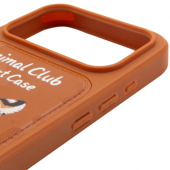TPU+PC чохол Animal Club для Apple iPhone 17 Pro (6.3") Chocolate Brown