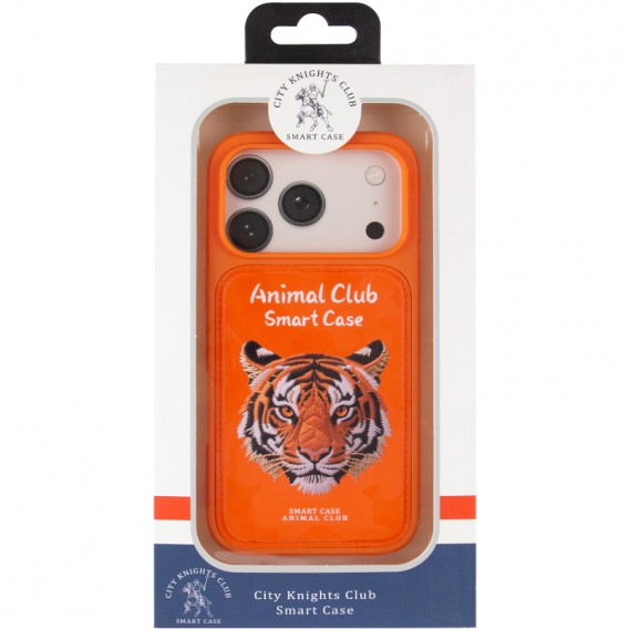 TPU+PC чохол Animal Club для Apple iPhone 17 Pro (6.3") Hermes Orange