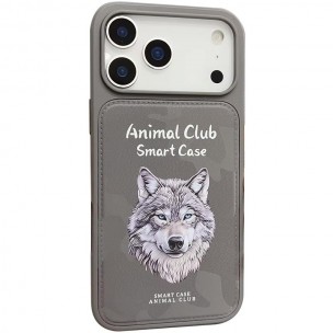 TPU+PC чохол Animal Club для Apple iPhone 17 Pro (6.3") Titanium Gray