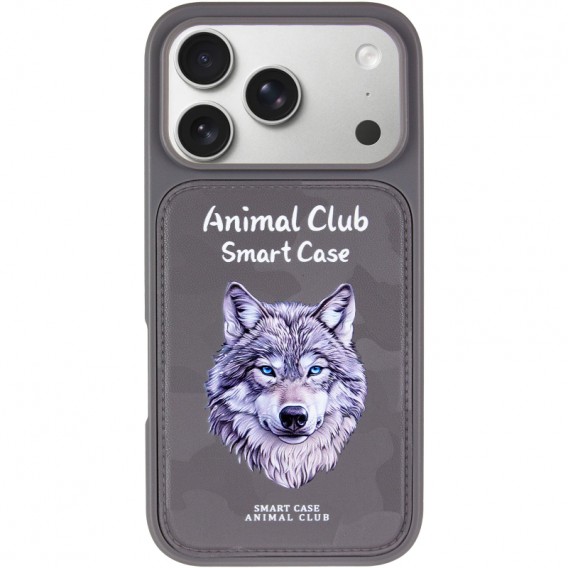 TPU+PC чохол Animal Club для Apple iPhone 17 Pro (6.3") Titanium Gray TPU+PC чохол Animal Club для Apple iPhone 17 Pro (6.3") Titanium Gray