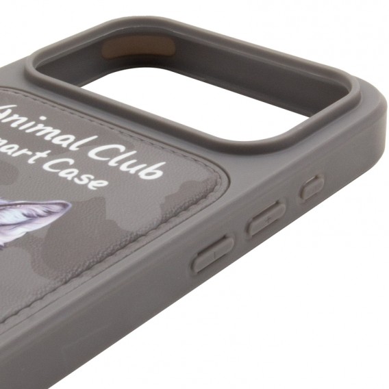TPU+PC чохол Animal Club для Apple iPhone 17 Pro (6.3") Titanium Gray TPU+PC чохол Animal Club для Apple iPhone 17 Pro (6.3") Titanium Gray