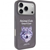 Чехол для iPhone 18 Pro Max / 17 Pro Max Epik Animal Club, TPU и поликарбонат, серый