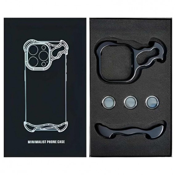 Чехол Minimalist Metal Bumper для Apple iPhone 17 Pro (6.3 дюйма) Black