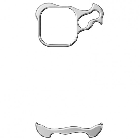 Чехол Minimalist Metal Bumper для Apple iPhone 17 Pro (6.3 дюйма) Silver