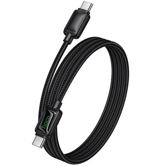 Дата кабель Hoco U146 Mundo Type-C to Type-C 60W (1.2m) Black