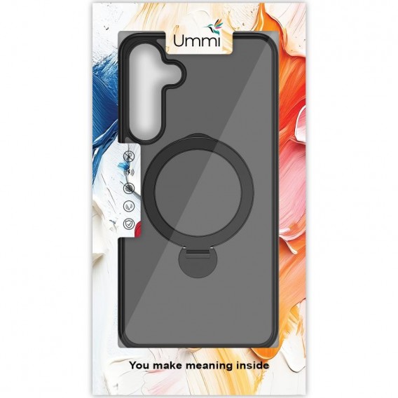 Чохол Ummi Colorful with MagSafe HQ Ring для Samsung Galaxy S25 Black