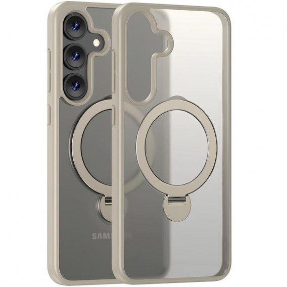 Чохол Ummi Colorful with MagSafe HQ Ring для Samsung Galaxy S25 Light Grey