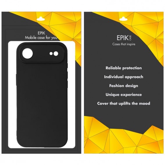 Чохол TPU Epik Black Full Camera для Apple iPhone 17 Air (6.5") Чорний