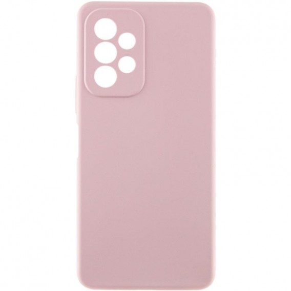 Чохол Silicone Cover Lakshmi Full Camera (AAA) для Samsung Galaxy A13 4G Рожевий / Pink Sand