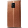 Шкіряний чохол-книжка GETMAN Gallant (PU) для Xiaomi Redmi Note 9s / Note 9 Pro / Note 9 Pro Max Коричневий