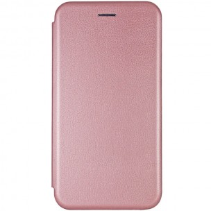 Кожаный чехол-книжка Classy для Xiaomi Redmi 8 Rose Gold