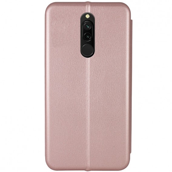Кожаный чехол-книжка Classy для Xiaomi Redmi 8 Rose Gold