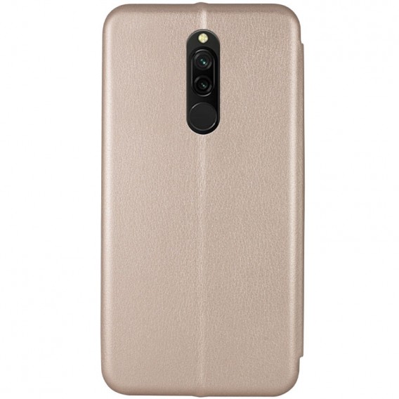 Кожаный чехол-книжка Classy для Xiaomi Redmi 8 Золотой